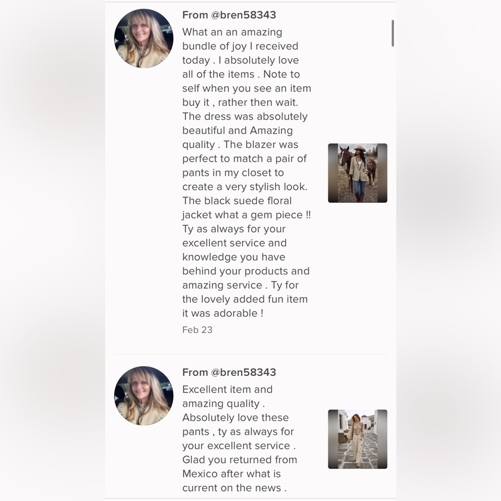 I’m truly blessed to have customers like you.